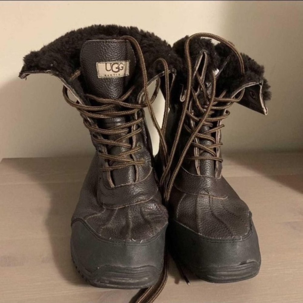 UGG Australia “Butte” Brown Winter Boots - Men’s Size 8 - Picture 3 of 5